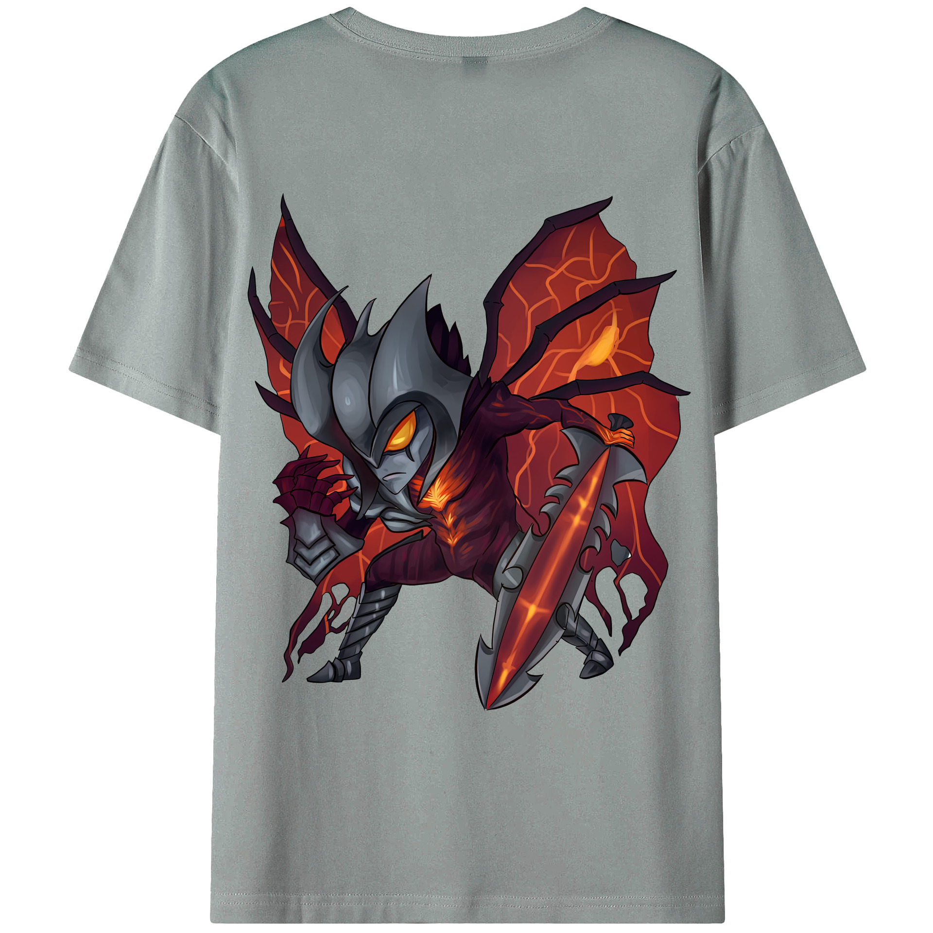 （画像用） リーグ・オブ・レジェンド League of Legends LOL 綿100％ メンズ半袖Tシャツ（バックプリント） 通気性